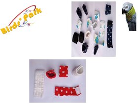 Bird Tube Collar-Parrot Neck Collar Adjustable Soft to Prevent Feather Plucking- Good for Grey Parrot Cockatoo 2pcs