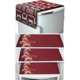REVEXO Refrigerator Cover (Width: 20 cm, Multicolor)