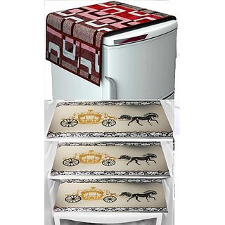 REVEXO Refrigerator Cover (Width: 20 cm, Multicolor)