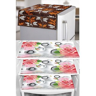 REVEXO Refrigerator Cover (Width: 20 cm, Multicolor)