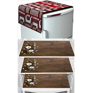 REVEXO Refrigerator Cover (Width: 20 cm, Multicolor)