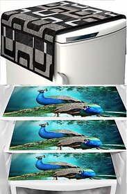 REVEXO Refrigerator Cover (Width: 20 cm, Multicolor)