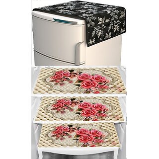 REVEXO Refrigerator Cover (Width: 20 cm, Multicolor)