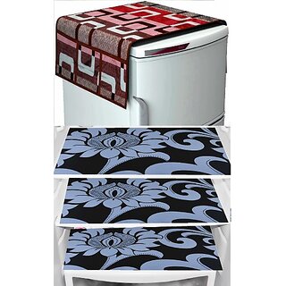 REVEXO Refrigerator Cover (Width: 20 cm, Multicolor)