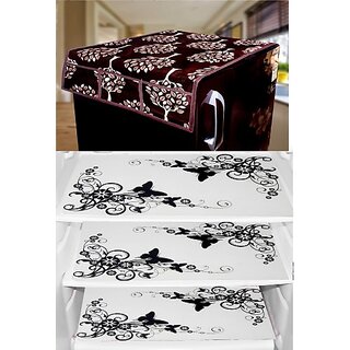 REVEXO Refrigerator Cover (Width: 20 cm, Multicolor)