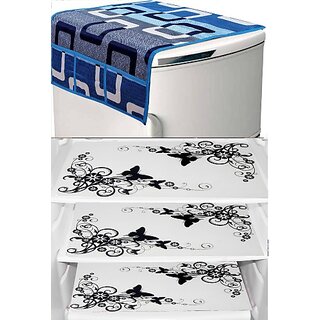 REVEXO Refrigerator Cover (Width: 20 cm, Multicolor)