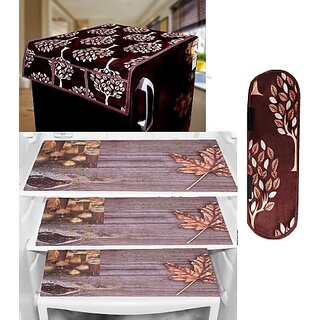 REVEXO Refrigerator Cover (Width: 98 cm, Multicolor)