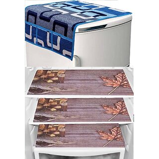 REVEXO Refrigerator Cover (Width: 20 cm, Multicolor)