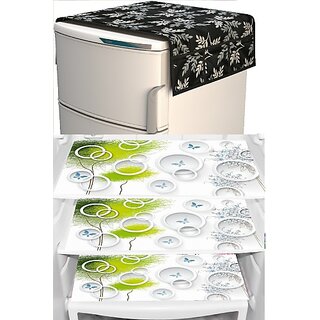 REVEXO Refrigerator Cover (Width: 20 cm, Multicolor)