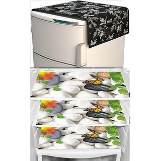 REVEXO Refrigerator Cover (Width: 20 cm, Multicolor)