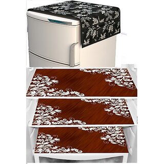 REVEXO Refrigerator Cover (Width: 20 cm, Multicolor)