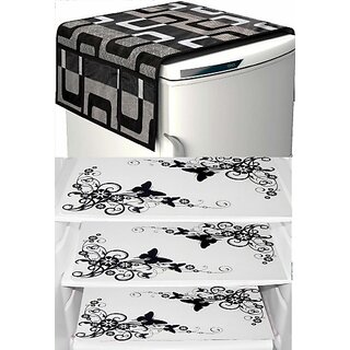 REVEXO Refrigerator Cover (Width: 20 cm, Multicolor)