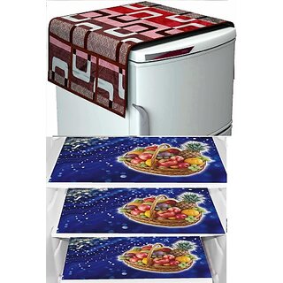 REVEXO Refrigerator Cover (Width: 20 cm, Multicolor)
