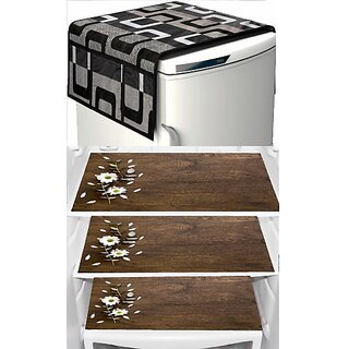 REVEXO Refrigerator Cover (Width: 20 cm, Multicolor)