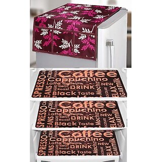 REVEXO Refrigerator Cover (Width: 20 cm, Multicolor)