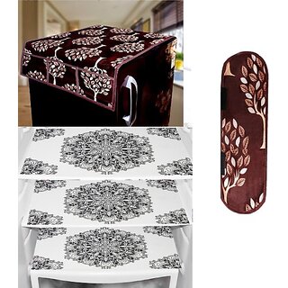 REVEXO Refrigerator Cover (Width: 98 cm, Multicolor)