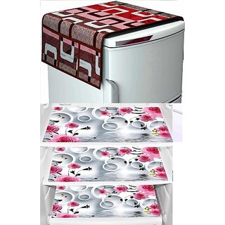 REVEXO Refrigerator Cover (Width: 20 cm, Multicolor)