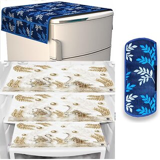 REVEXO Refrigerator Cover (Width: 98 cm, Multicolor)