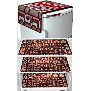 REVEXO Refrigerator Cover (Width: 20 cm, Multicolor)