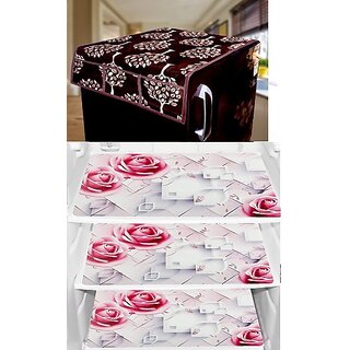 REVEXO Refrigerator Cover (Width: 20 cm, Multicolor)