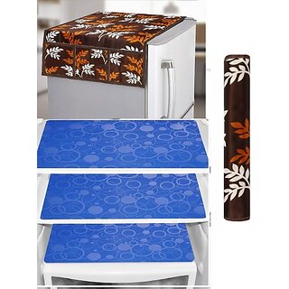 REVEXO Refrigerator Cover (Width: 98 cm, Multicolor)