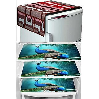 REVEXO Refrigerator Cover (Width: 20 cm, Multicolor)
