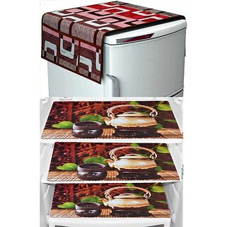 REVEXO Refrigerator Cover (Width: 20 cm, Multicolor)