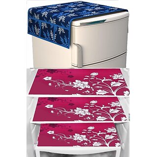 REVEXO Refrigerator Cover (Width: 20 cm, Multicolor)