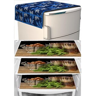 REVEXO Refrigerator Cover (Width: 20 cm, Multicolor)
