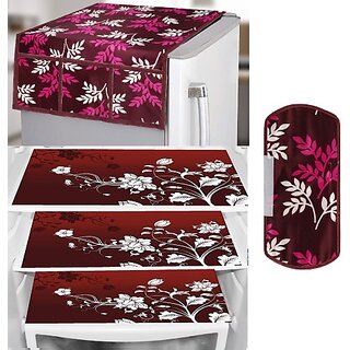 REVEXO Refrigerator Cover (Width: 98 cm, Multicolor)