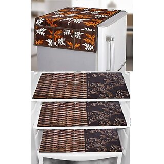 REVEXO Refrigerator Cover (Width: 20 cm, Multicolor)