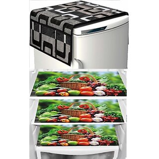 REVEXO Refrigerator Cover (Width: 20 cm, Multicolor)
