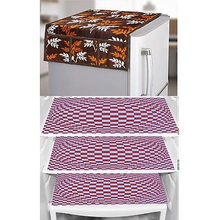 REVEXO Refrigerator Cover (Width: 20 cm, Multicolor)
