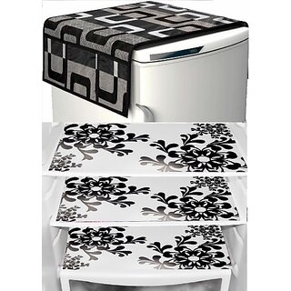 REVEXO Refrigerator Cover (Width: 20 cm, Multicolor)