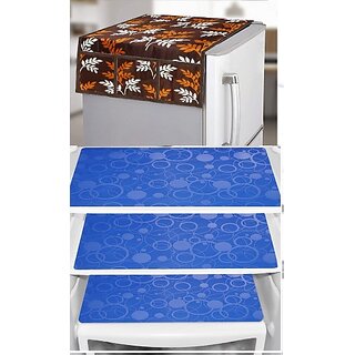 REVEXO Refrigerator Cover (Width: 20 cm, Multicolor)