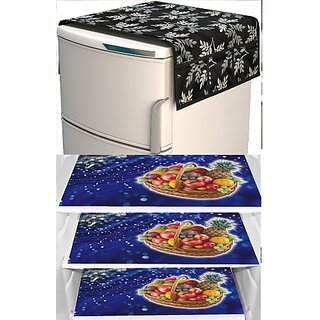 REVEXO Refrigerator Cover (Width: 20 cm, Multicolor)