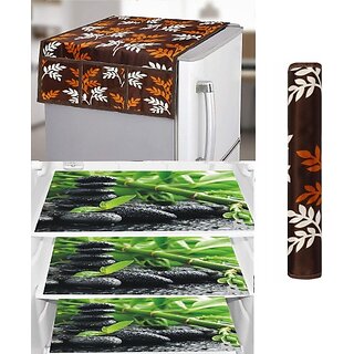 REVEXO Refrigerator Cover (Width: 98 cm, Multicolor)