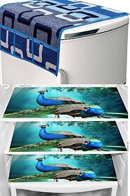 REVEXO Refrigerator Cover (Width: 20 cm, Multicolor)