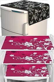REVEXO Refrigerator Cover (Width: 20 cm, Multicolor)