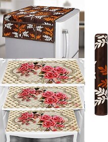 REVEXO Refrigerator Cover (Width: 98 cm, Multicolor)