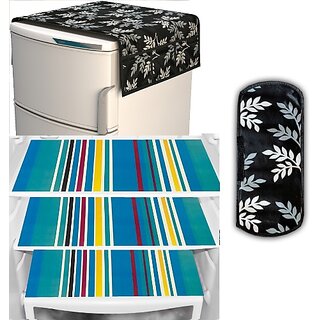 REVEXO Refrigerator Cover (Width: 98 cm, Multicolor)