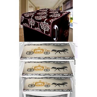 REVEXO Refrigerator Cover (Width: 20 cm, Multicolor)