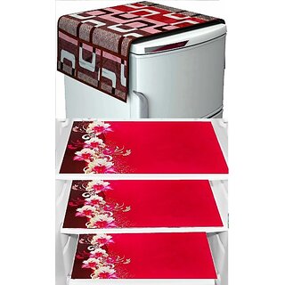 REVEXO Refrigerator Cover (Width: 20 cm, Multicolor)
