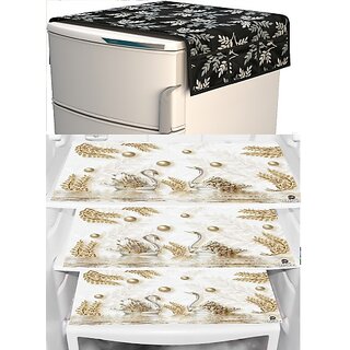 REVEXO Refrigerator Cover (Width: 20 cm, Multicolor)