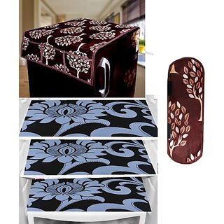 REVEXO Refrigerator Cover (Width: 98 cm, Multicolor)