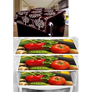 REVEXO Refrigerator Cover (Width: 20 cm, Multicolor)