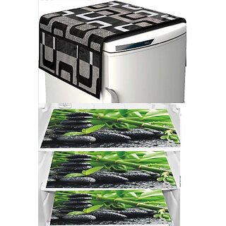 REVEXO Refrigerator Cover (Width: 20 cm, Multicolor)