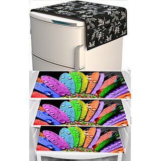 REVEXO Refrigerator Cover (Width: 20 cm, Multicolor)