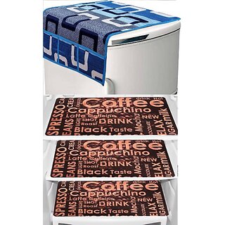 REVEXO Refrigerator Cover (Width: 20 cm, Multicolor)