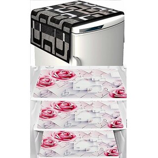 REVEXO Refrigerator Cover (Width: 20 cm, Multicolor)